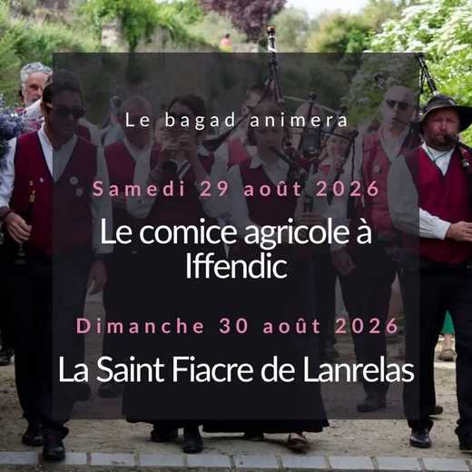Fin de vacances pour le bagad !
Retrouvez nous le 29 août au comice agricole à Iffendic et le 30 août à la traditionnelle Saint Fiacre de Lanrelas.
